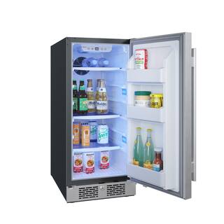 Avallon 15 in. 3.3 cu. ft. Freezerless Refrigerator 1 Door in Stainless Steel AFR152SSRH