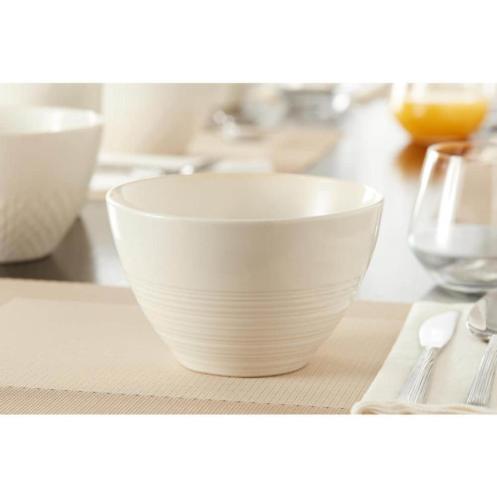 Home Decorators Collection Piedmont 8-Piece Reactive Glaze Ivory Stoneware Bowl Set (Service for 8) HL921830