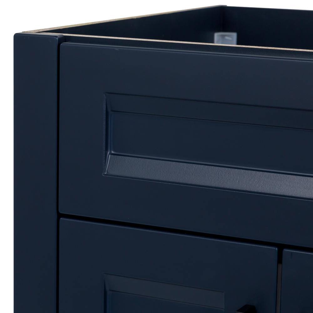 Home Decorators Collection Ridge 36 in. W x 21.6 in. D x 34 in. H Bath Vanity Cabinet without Top in Deep Blue RG36-DB