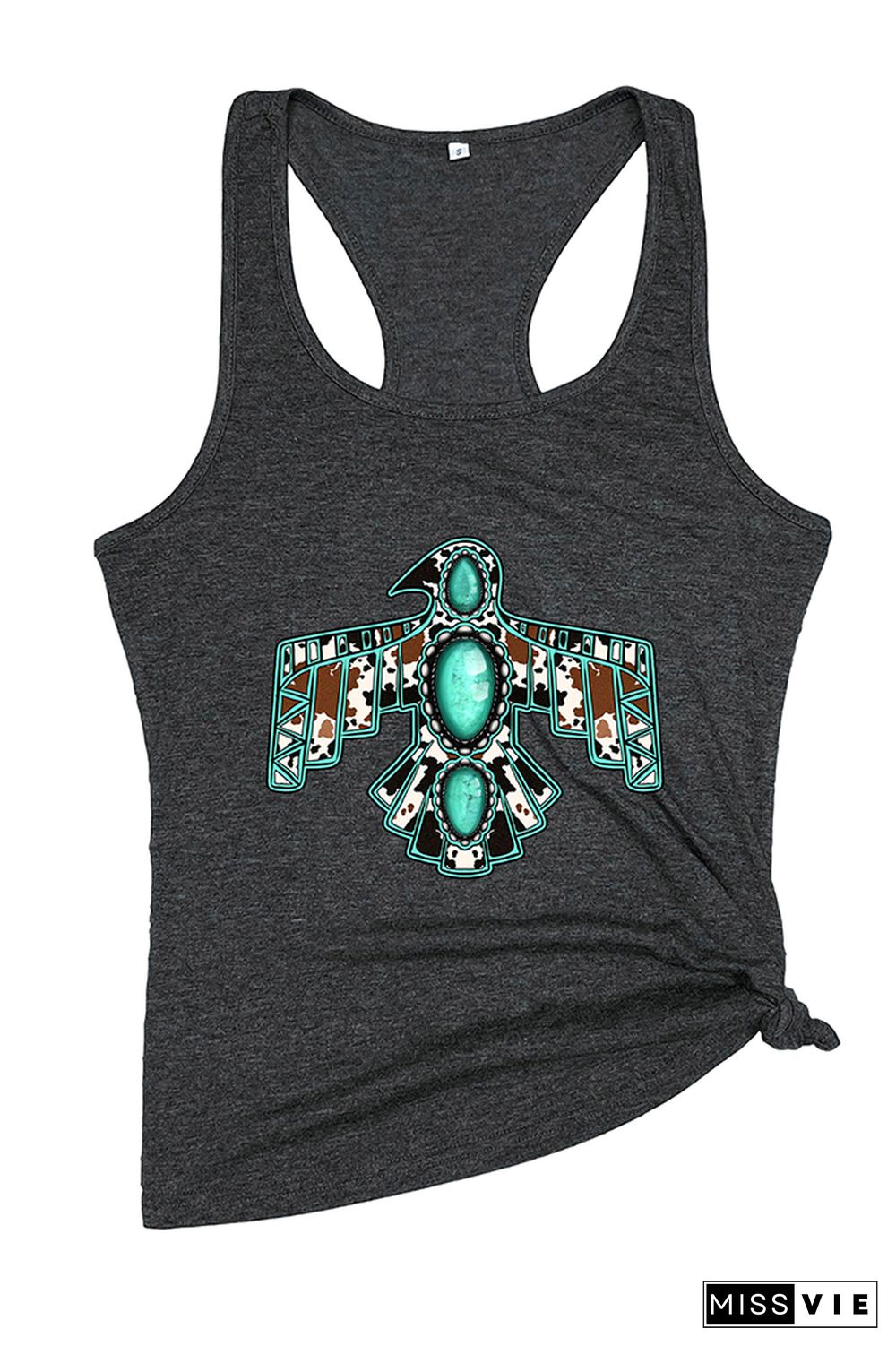 Cowhide Turquoise Thunderbird Tank Top Wholesale