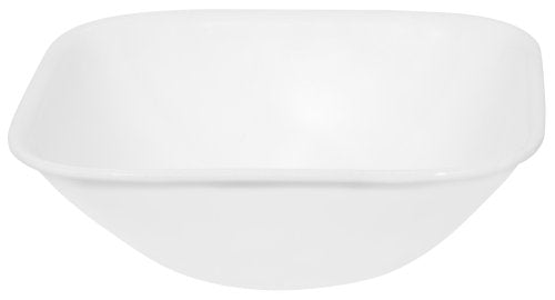 Corelle Square 22-Ounce Soup/Cereal Bowl， Pure White (Set of 4)