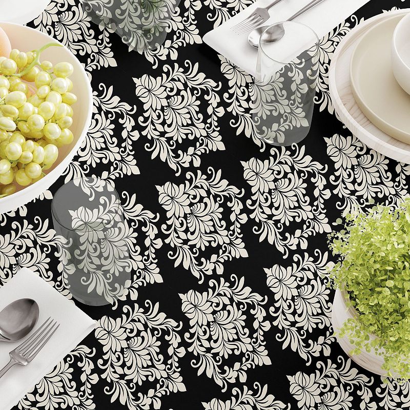 Square Tablecloth， 100% Cotton， 52x52， Floral 162