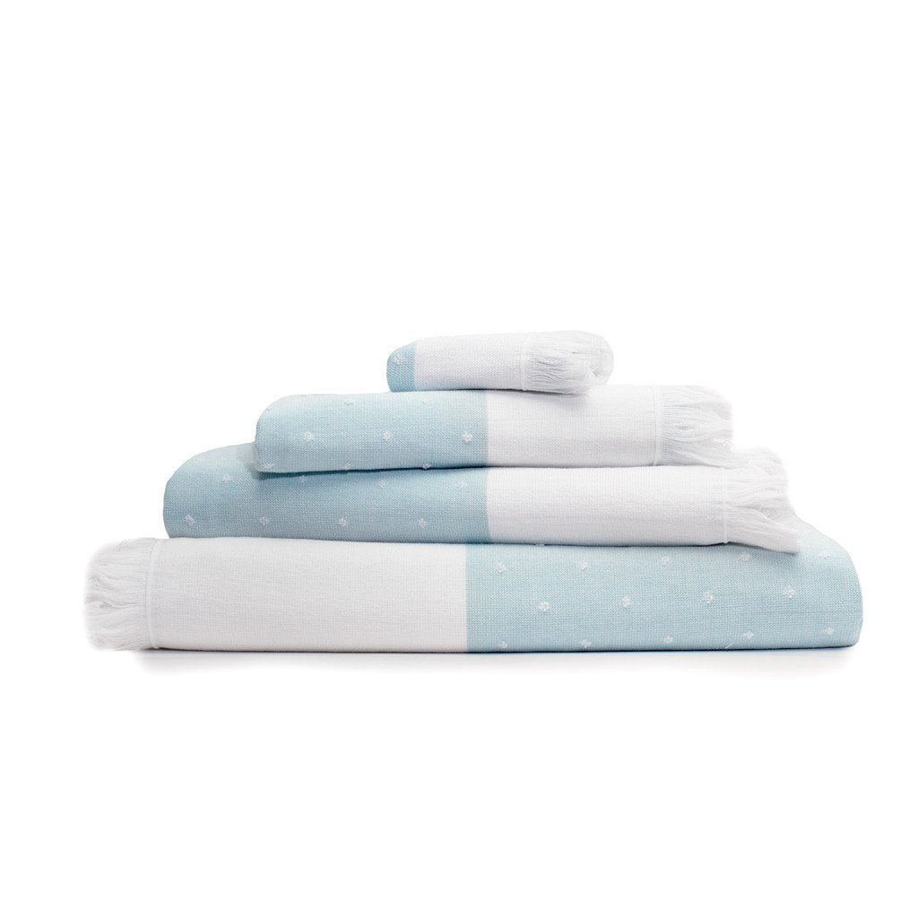 Blue Dot Fouta Bath Towel