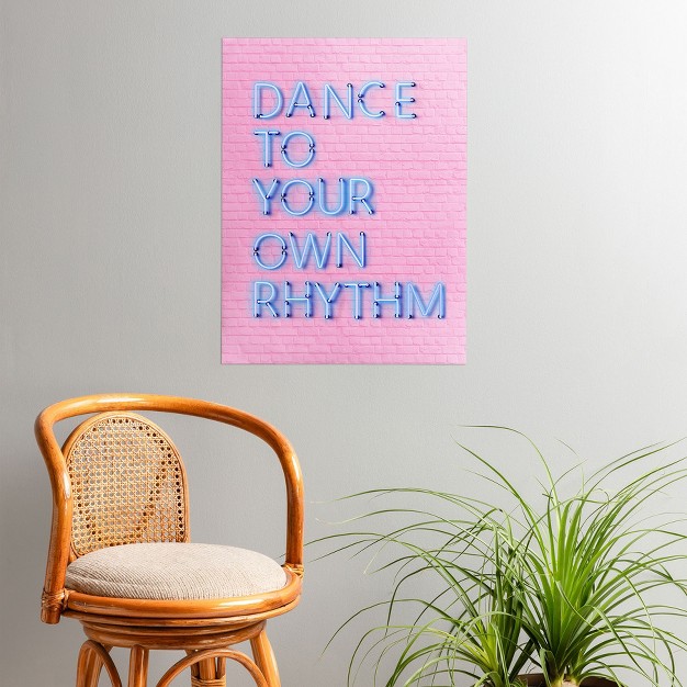 Showmemars Dance To Your Own Rhythm Blue Poster Society6