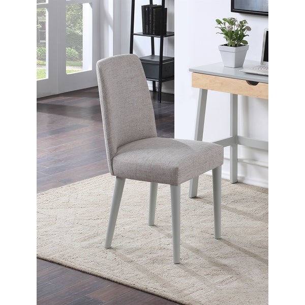 Dining Chairs Fabric Upholstered Kitchen Side Chair W/ Solid Wood Legs