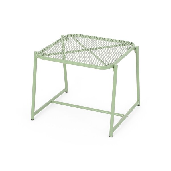 Bucknell Outdoor Iron Metal Mesh Side Table by Christopher Knight Home