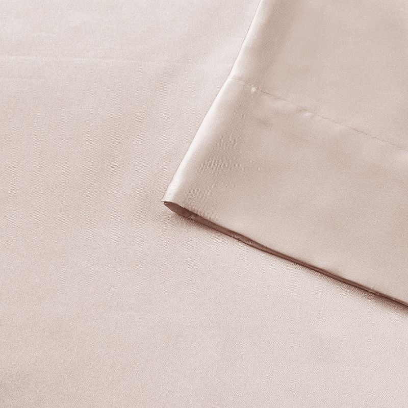 Madison Park Essentials Satin Luxury Solid Sheet Set and Pillowcases