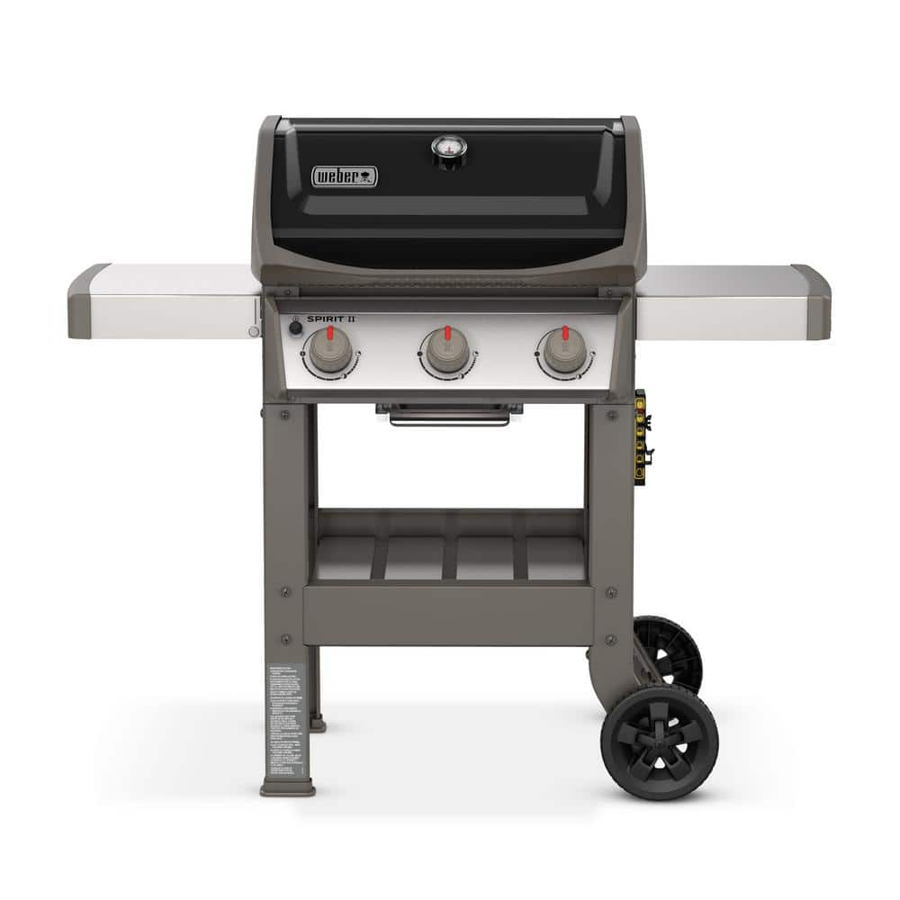 Weber Spirit II E-310 3-Burner Propane Gas Grill in Black 45010001