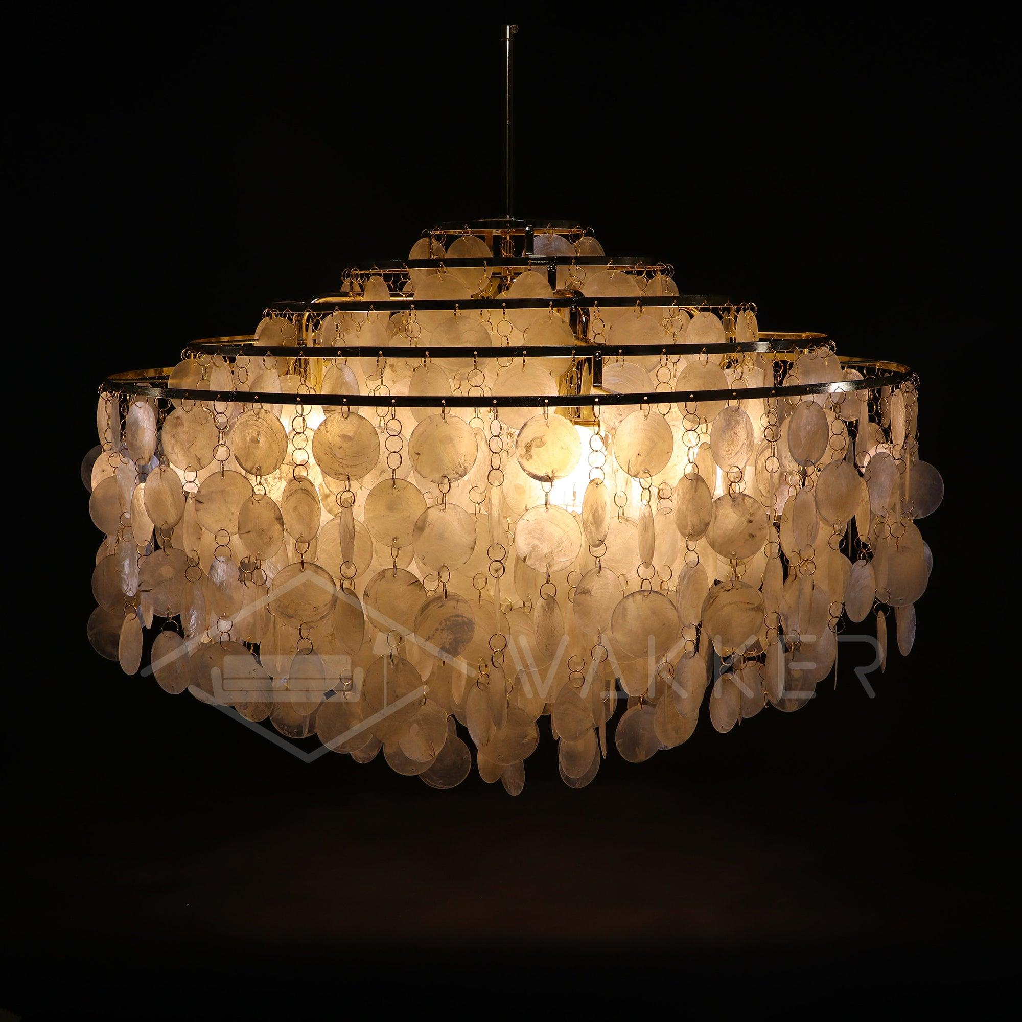 Round Shell Chandelier