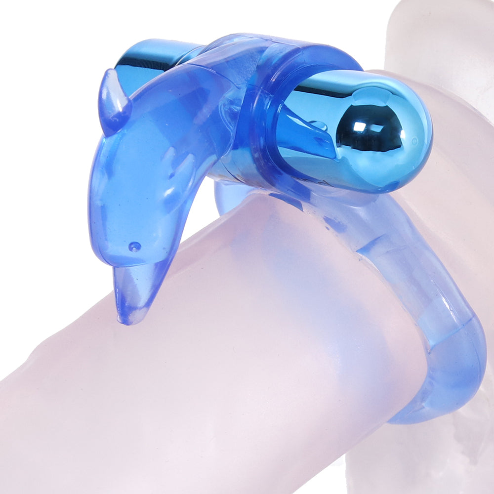 BodyWand Rechargeable Dancing Dolphin Ring in Blue