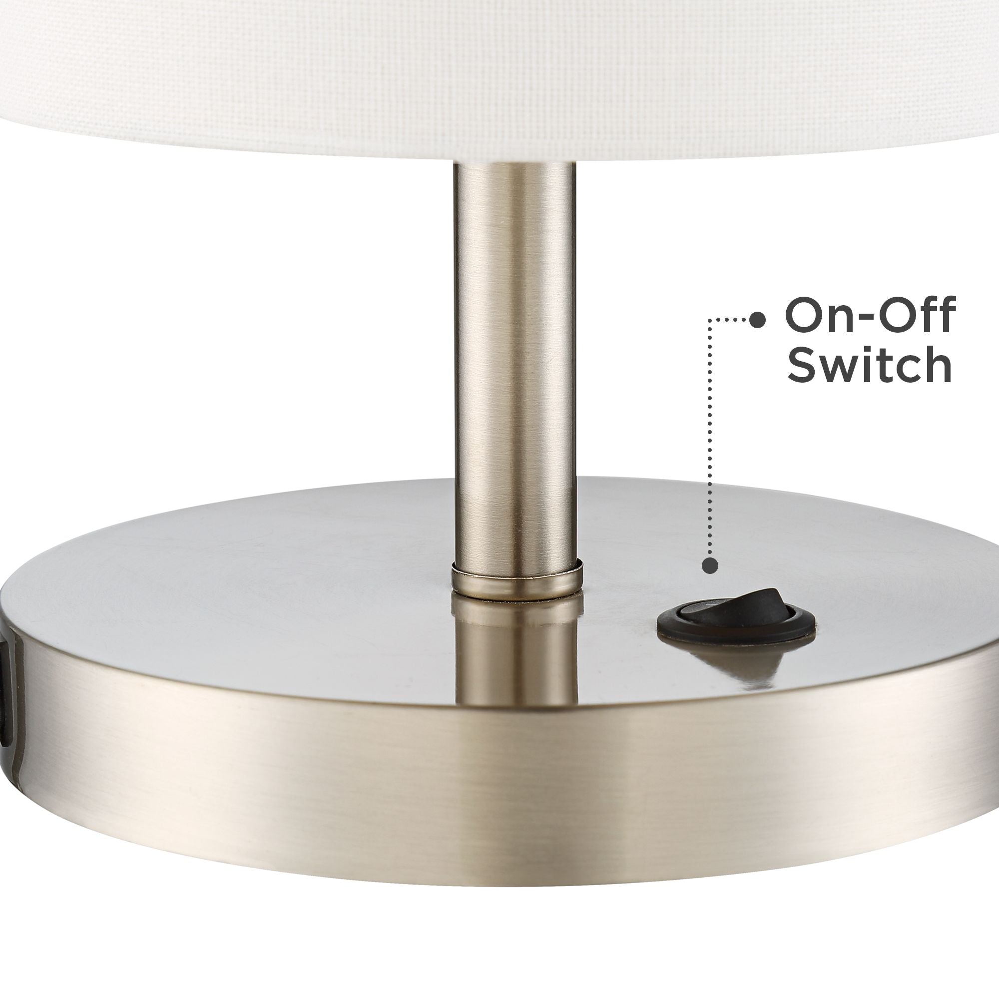 360 Lighting Modern Accent Table Lamp with Hotel Style USB and AC Power Outlet in Base 20