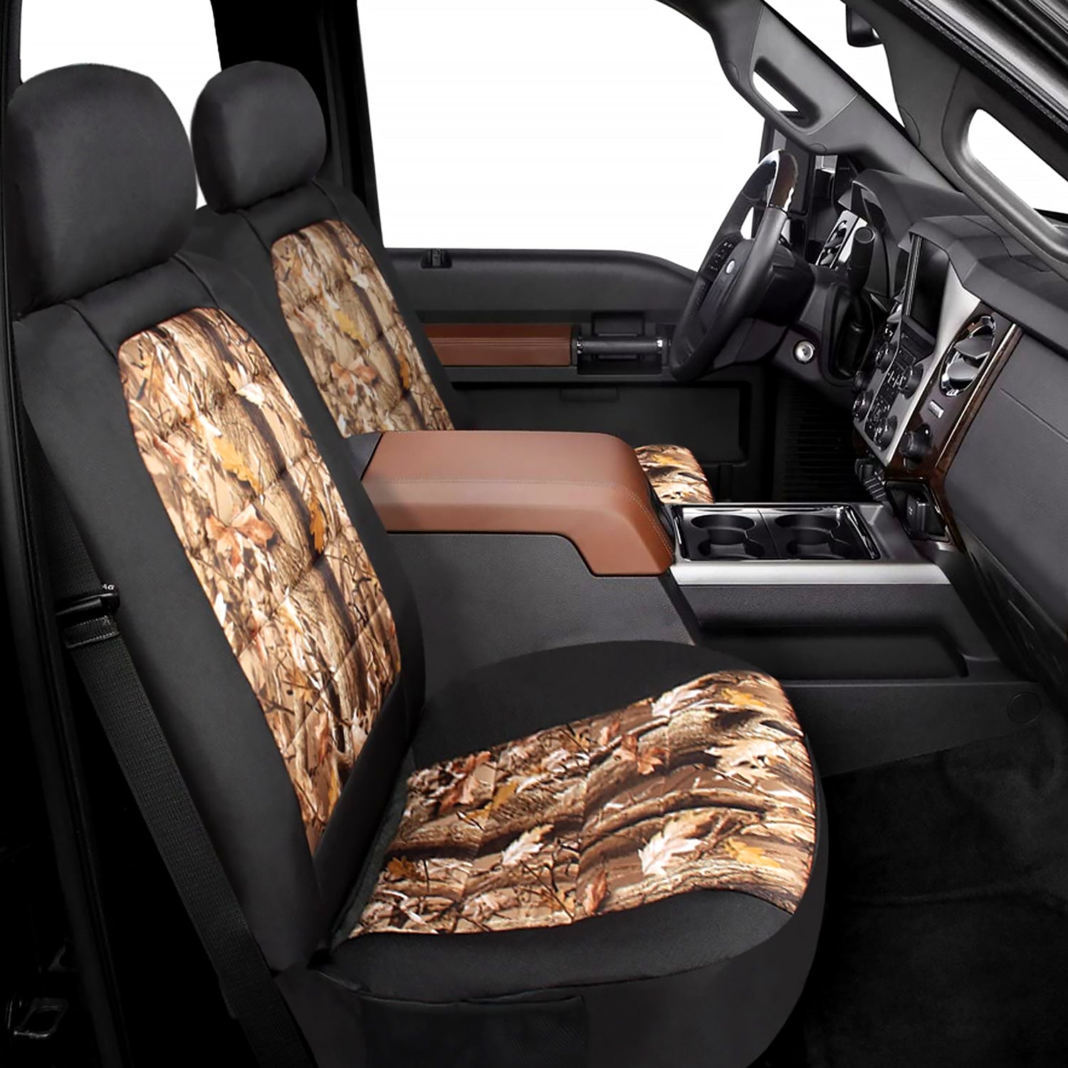 Pilot SCT-445CA Black/Tan Camo Neoprene Seat Covers - 6 Pieces