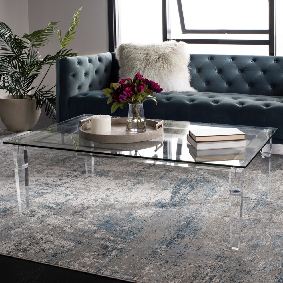 Viggo Acrylic Coffee Table   Contemporary   Coffee Tables   by Rustic Home Furniture Deco  Houzz