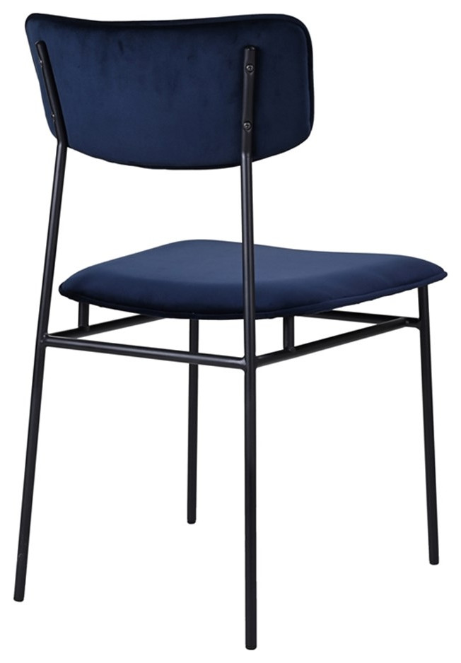 Sailor Dining Chair Blue   Set Of Two   Midcentury   Dining Chairs   by Homesquare  Houzz