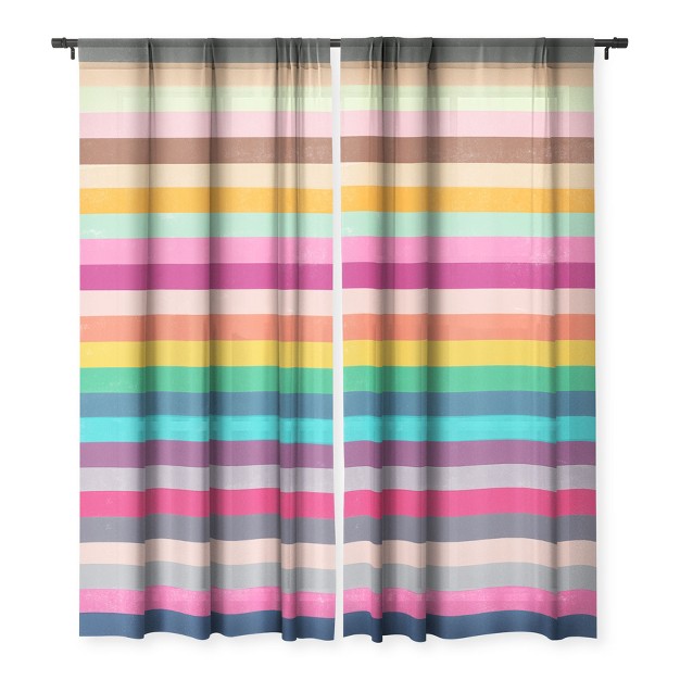 Garima Dhawan Explore Single Panel Sheer Window Curtain Deny Designs