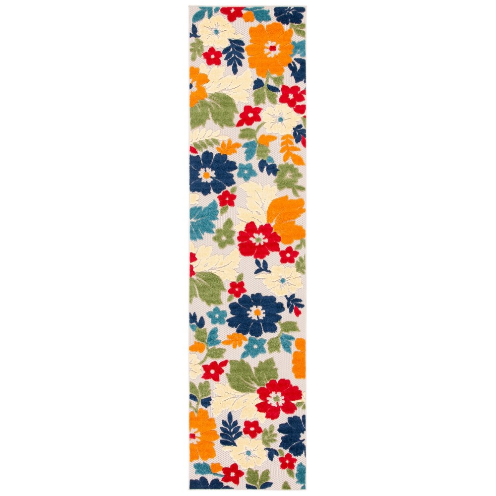 SAFAVIEH Cabana Avia Indoor/ Outdoor Waterproof Patio Floral Rug