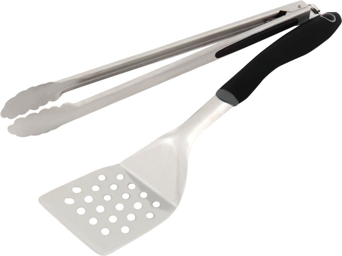 GrillPro 2-Piece Soft Grip BBQ Tool Set