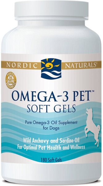 Nordic Naturals Omega-3 Pet Softgels Supplement for Dogs