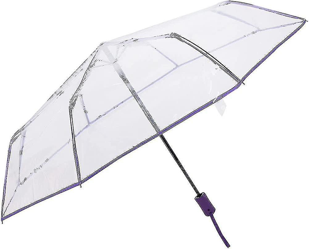 Transparent Umbrella Automatic Rain Women Men Sun Rain Car Umbrella Compact