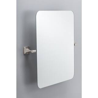 Delta Portwood 23 in. x 23 in. Single Tilt Mirror in SpotShield Brushed Nickel PWD69-BN