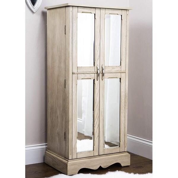 Hives and Honey Chelsea Taupe Jewelry Armoire - - 9914773