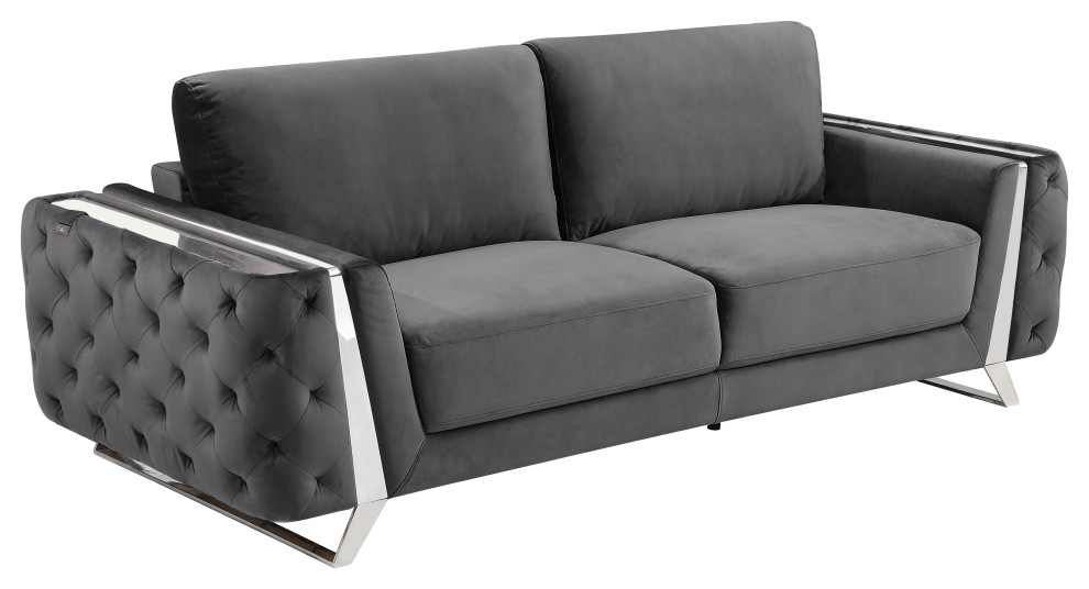 Lorenzo Velvet Sofa   Contemporary   Sofas   by Luxuriant Furniture  Houzz