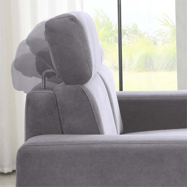 2-Seater Sectional Sofa Couch Loveseat with Multi-Angle Adjustable Headrest