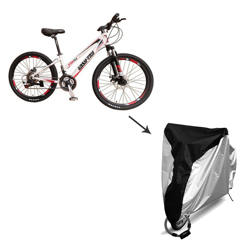 Heavy Duty Rainproof Waterproof Durable Cycling Tarp Outdoor Bike Storage Bicycle Covers Bike Cover  with Lock Hole