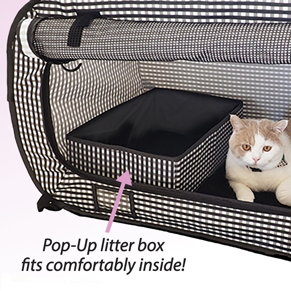 Necoichi Portable Stress Free Cat Cage and Litter Box Set