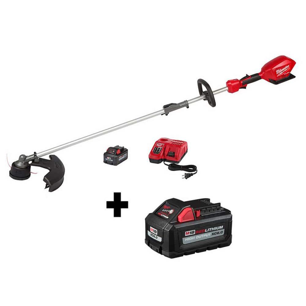 Milwaukee M18 FUEL 18V LithiumIon Brushless Cordless String Trimmer w QUIKLOK Attachment Capability W 8Ah and 6Ah Battery