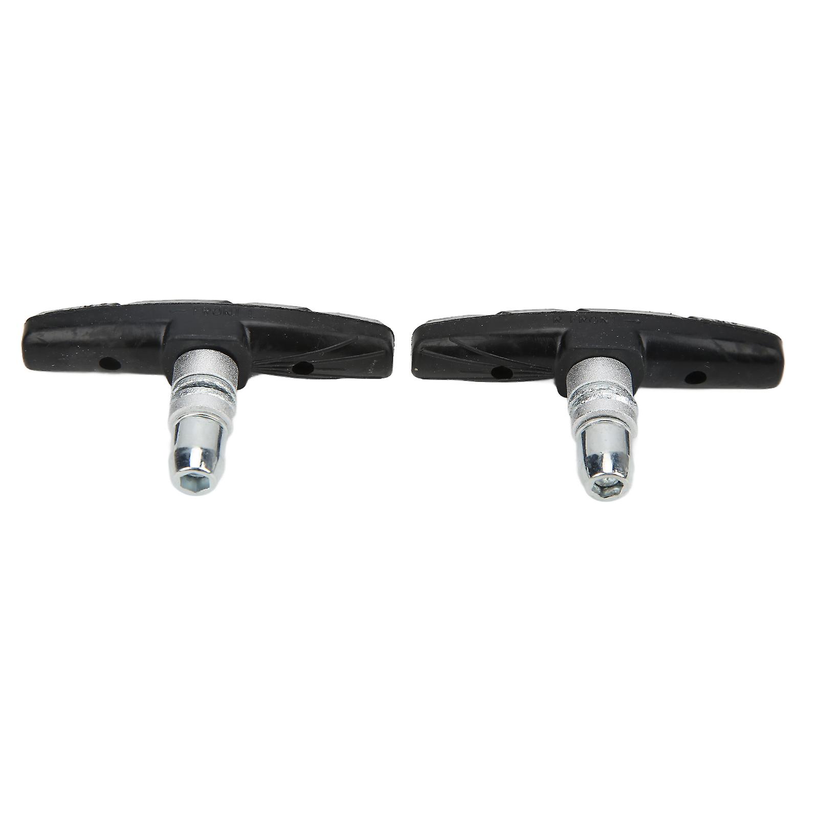 2pcs Bike Brake Pads Black V Shape Low Noise Wear Resistant Mountain Road Bicycle Accessories