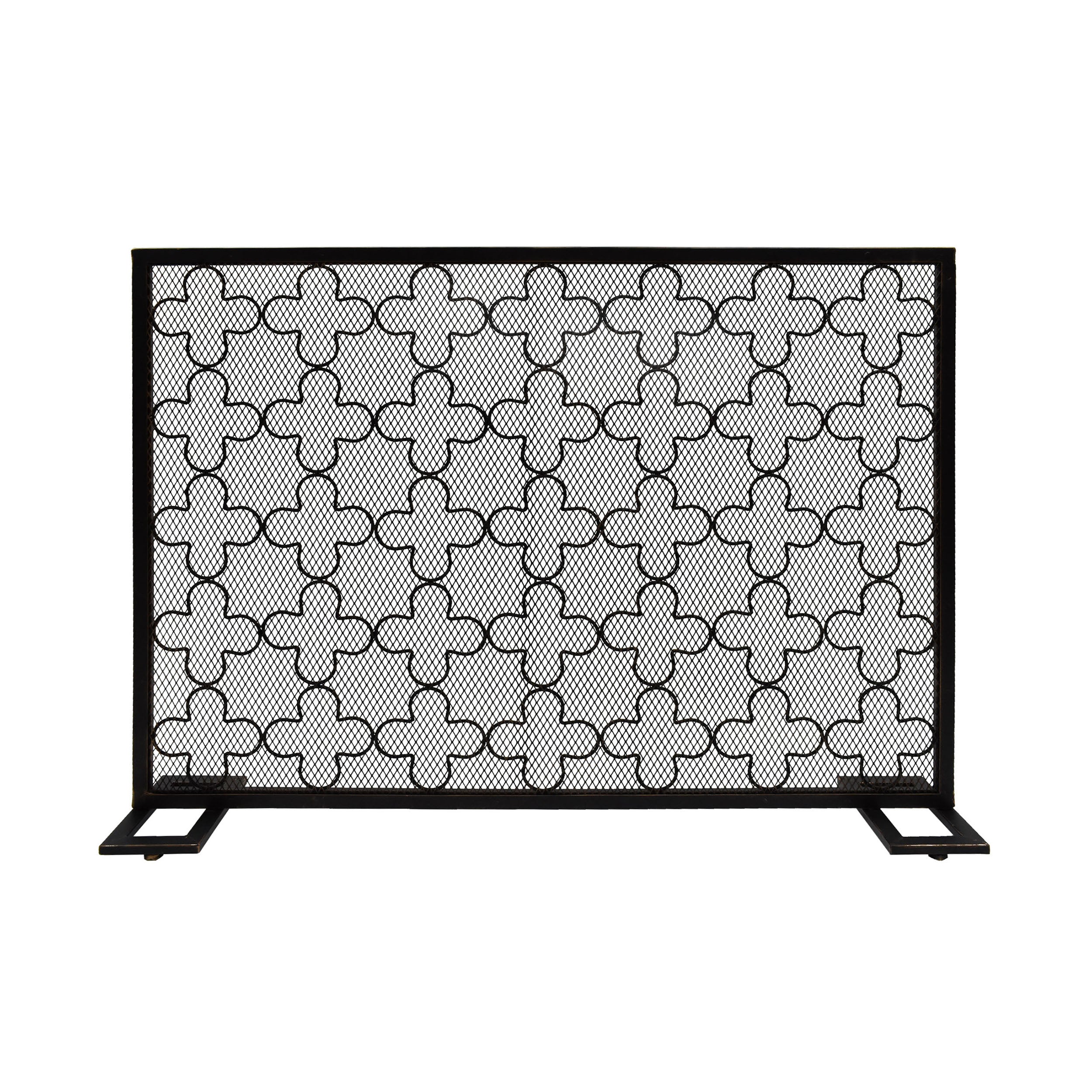 Uriah Modern Single PanelIron Firescreen