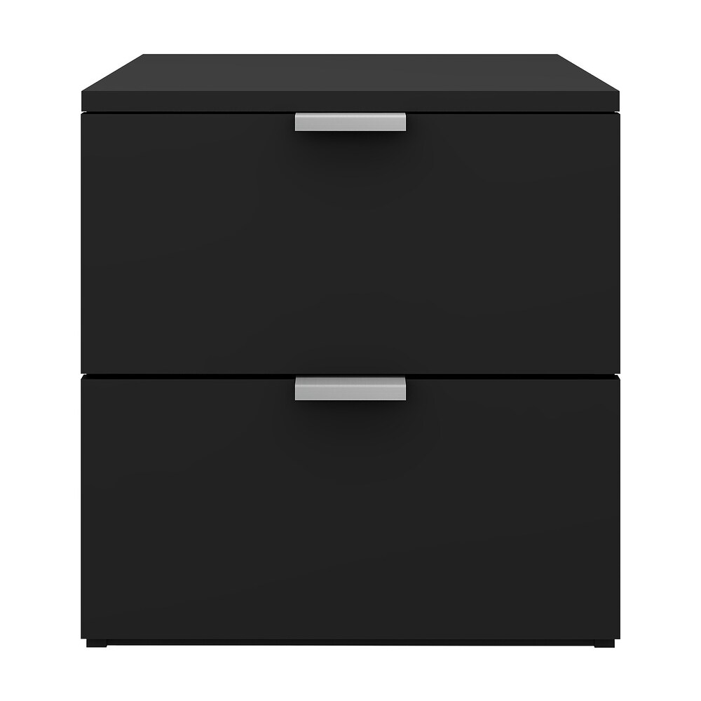 Living Essentials by Hillsdale Delmar Wood 2 Drawer Nightstand