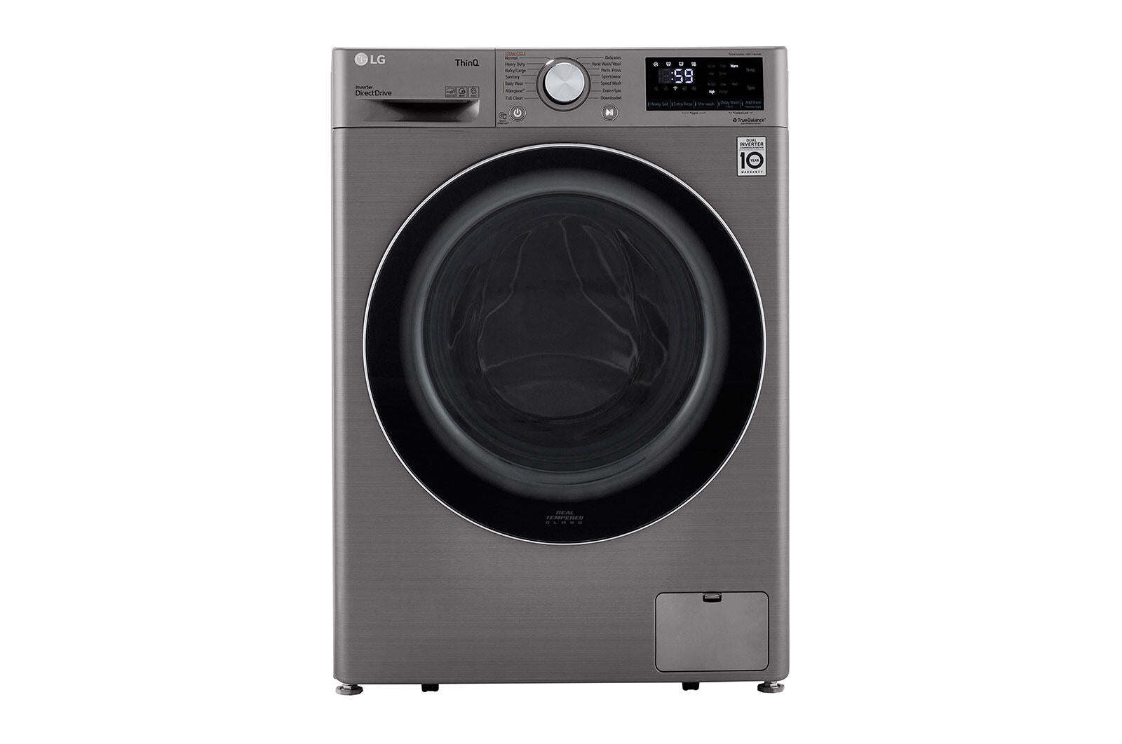 Lg WM1455HVA 2.4 Cu.Ft. Smart Wi-Fi Enabled Compact Front Load Washer With Built-In Intelligence