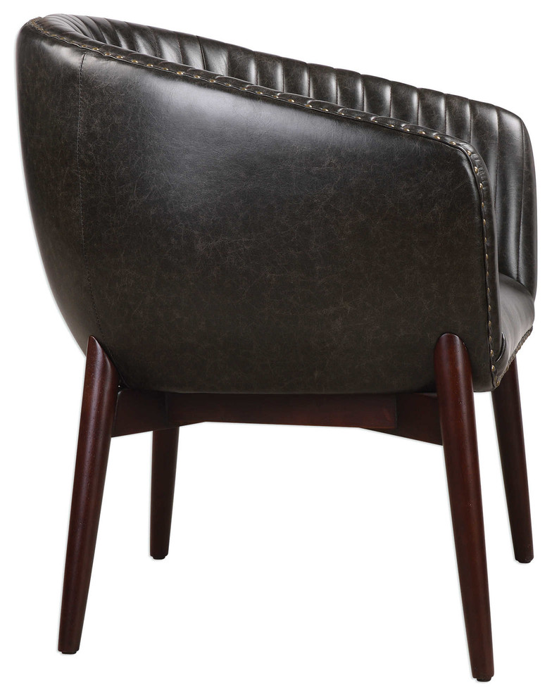 Anders Chenille Accent Chair   Midcentury   Armchairs And Accent Chairs   by Ownax  Houzz