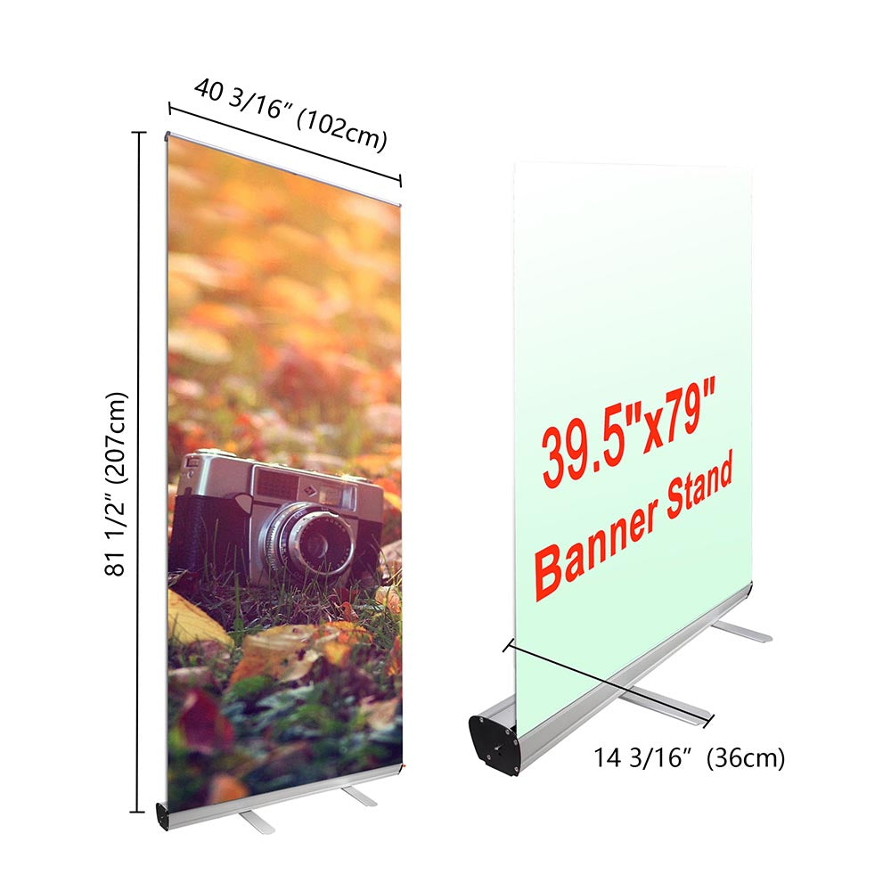 Yescom Aluminum Trade Show Retractable Banner Stand 39.5