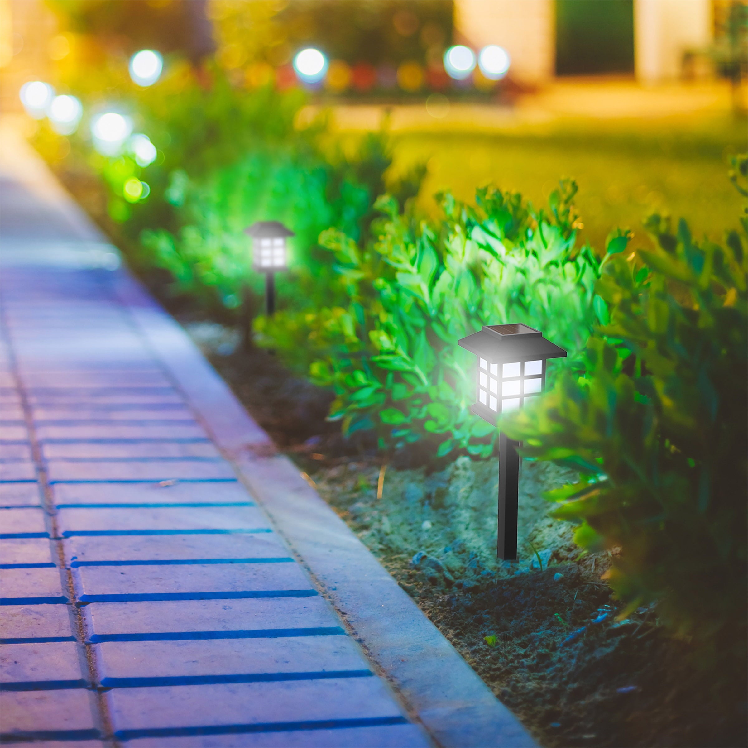 Solar Powered Lights- Pure Garden (Set of 6)