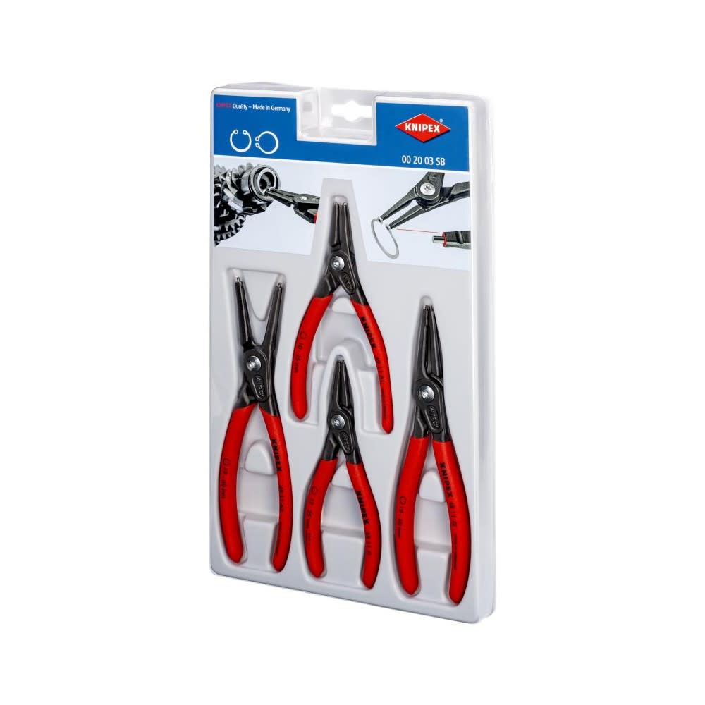 Knipex Precision Circlip Pliers Set in Plastic Packaging 4pc