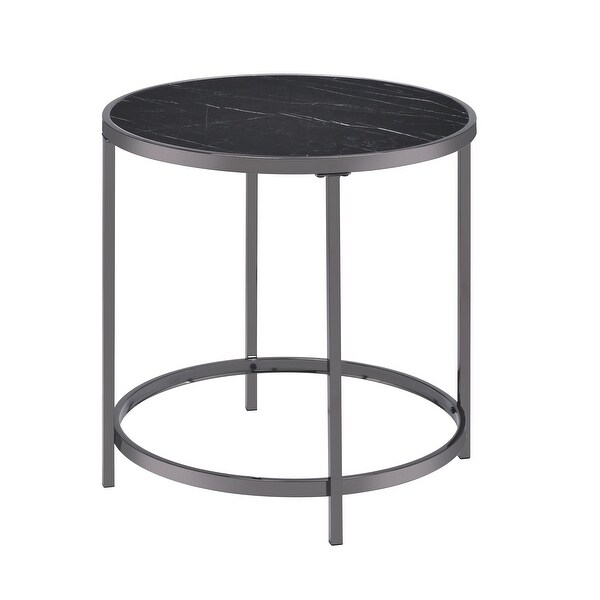 Carbon Loft Rheems Round End Table