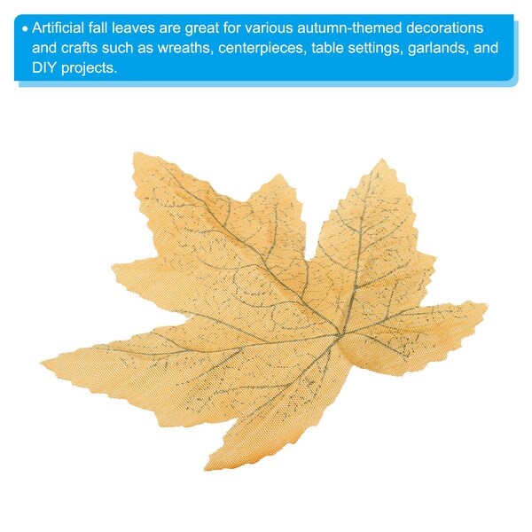 Fake Fall Leaves，200 Pack Artificial Maple Leaves