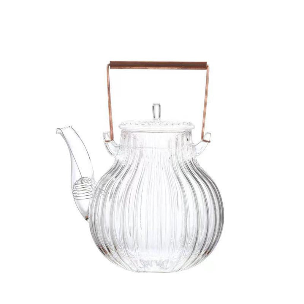 Transparent Teapot Large Capacity Handmade Maker Heat Resistant for Flowering Tea Chinese Puer Tea office and home Kitchen Accessories