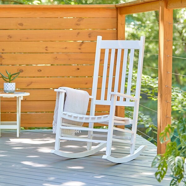 Porch and Den Steeplechase Genuine Hardwood Rocking Chair