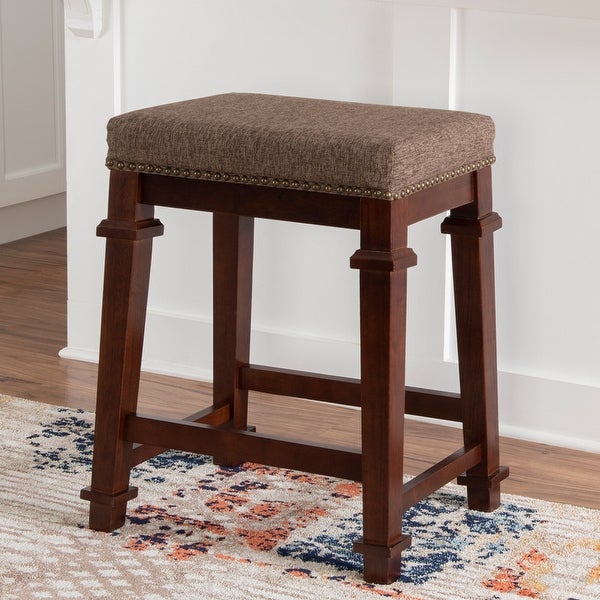 Copper Grove Willamette Tweed Backless Counter Stool