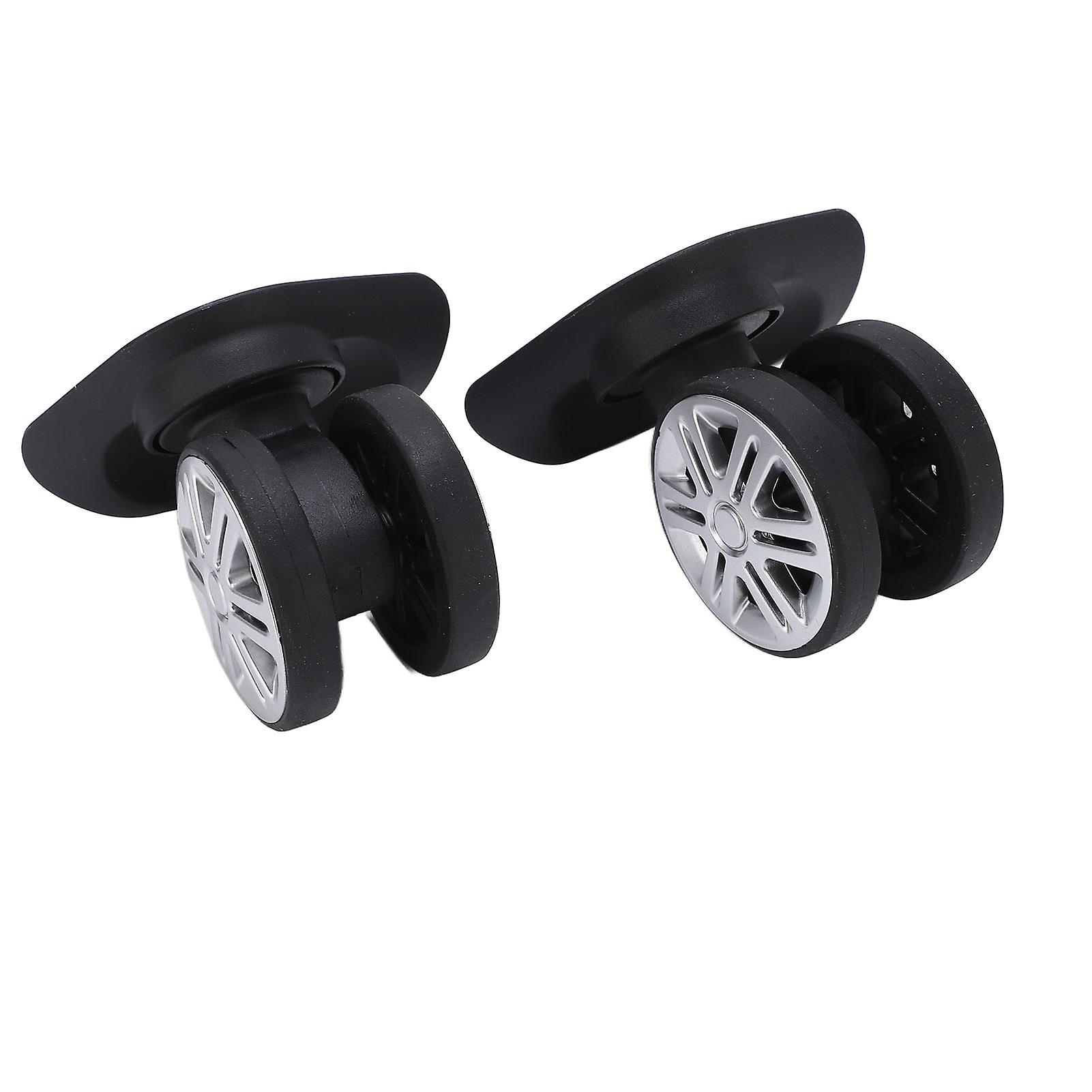 1 Pair Luggage Swivel Wheels Suitcase Swivel Casters Repalcement A19 Mute Double Row Wheels