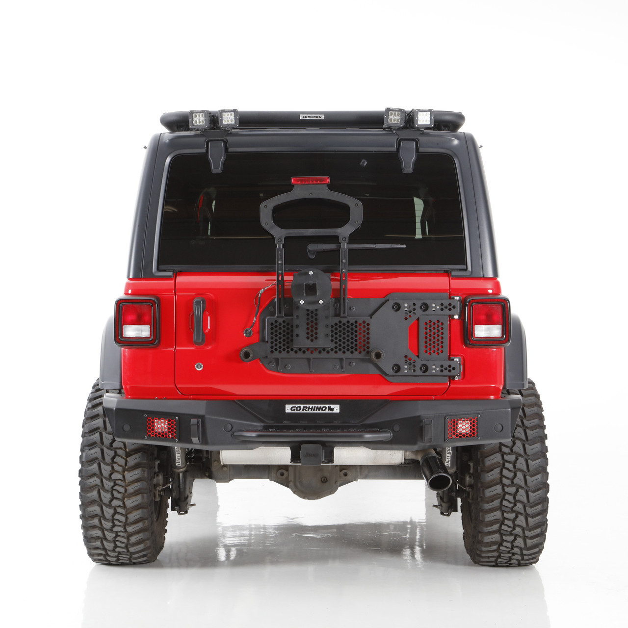 Go Rhino Rockline Low Profile Body Mount Tire Carrier For Jeep Spare Tire Carrier