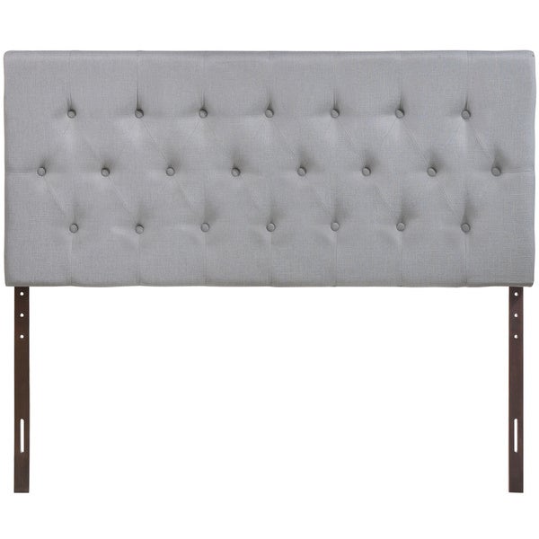 Modway Clique Upholstered Button-tufted Grey Headboard - - 9688219