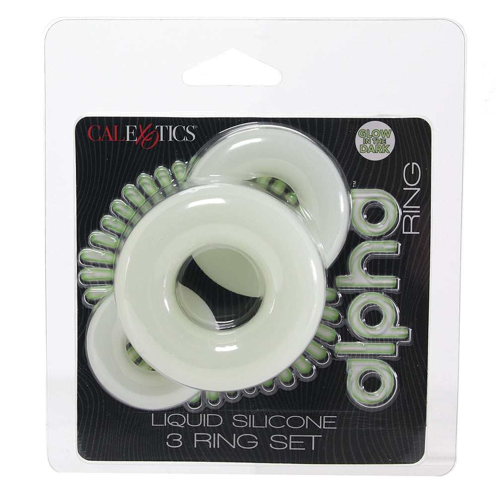 Alpha Glow-In-The-Dark 3 Ring Set