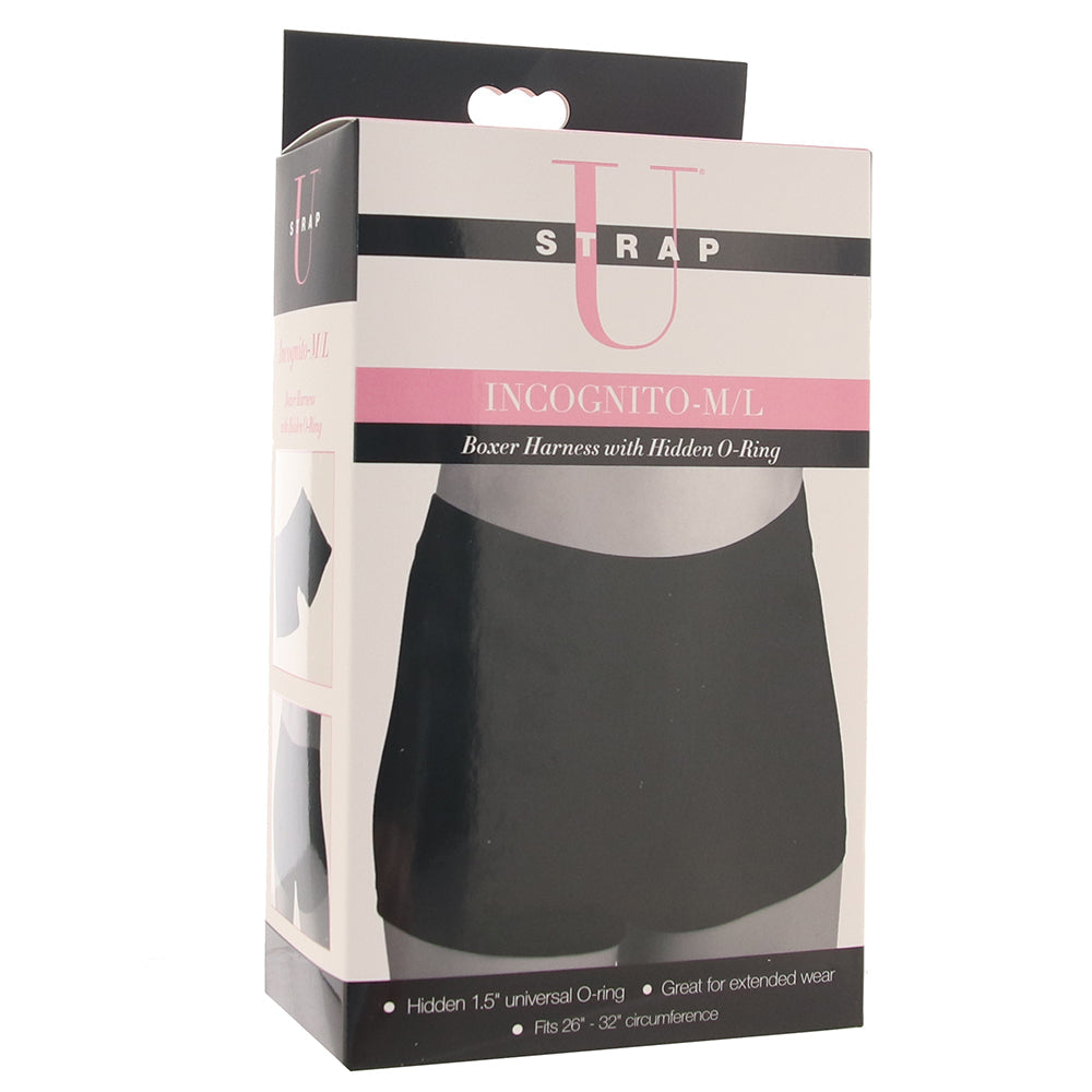 Strap U Incognito Boxer Harness with O-Ring in M/L