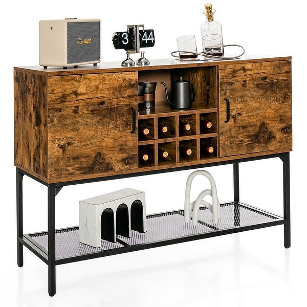 Costway Industrial Kitchen Buffet Sideboard 2-Door Console Table - See Details