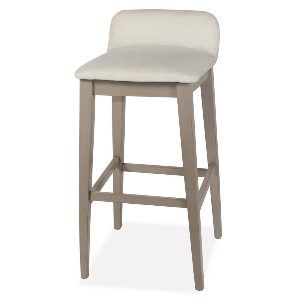 Hillsdale Furniture Maydena 30.25 in. Non-Swivel Bar Distressed Gray Stool 4741-830